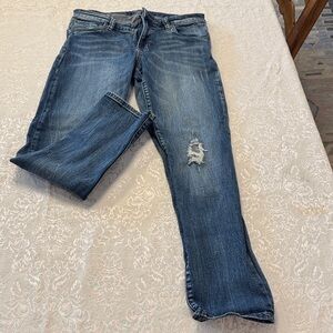 Kut from the Kloth Blue Distressed Boyfriend Jeans